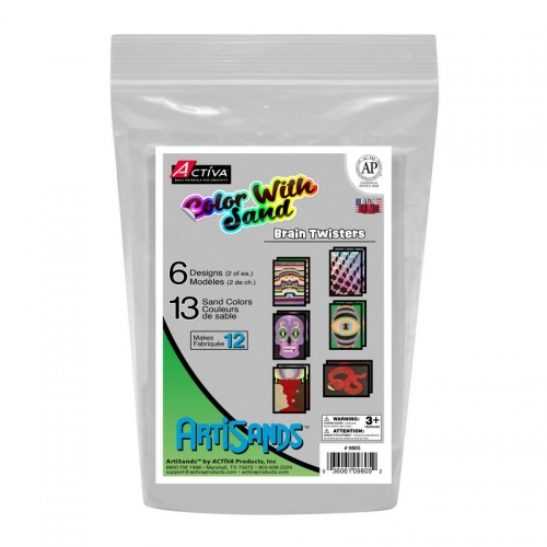 ArtiSands™ Color With Sand - Brain Twisters, Makes 12